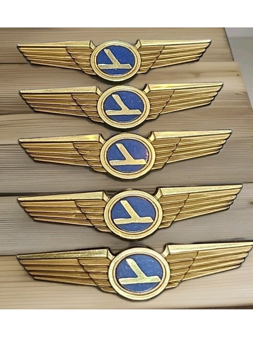 Vintage Eastern Airlines Aviation "First Wings" Jr. Pilot Pins Set Of 5 N80